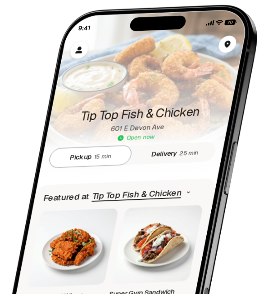 Tip Top Fish & Chicken app preview