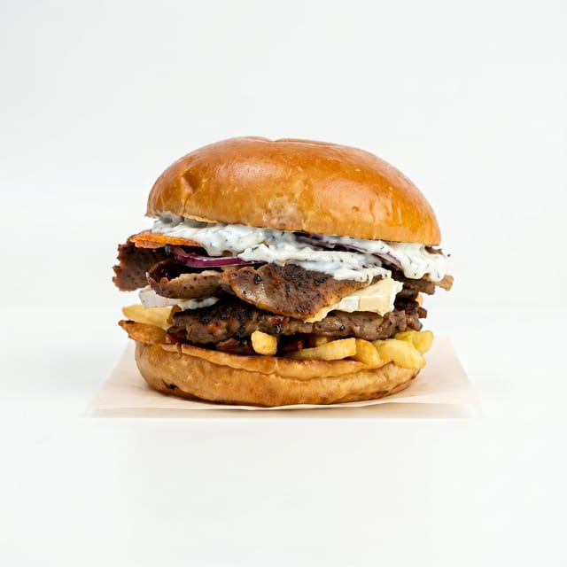 Gyro Cheese Burger.